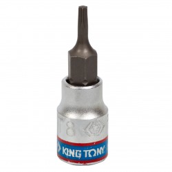Насадка (бита) торцевая 1/4, Torx T8, L = 37 мм KING TONY 203308