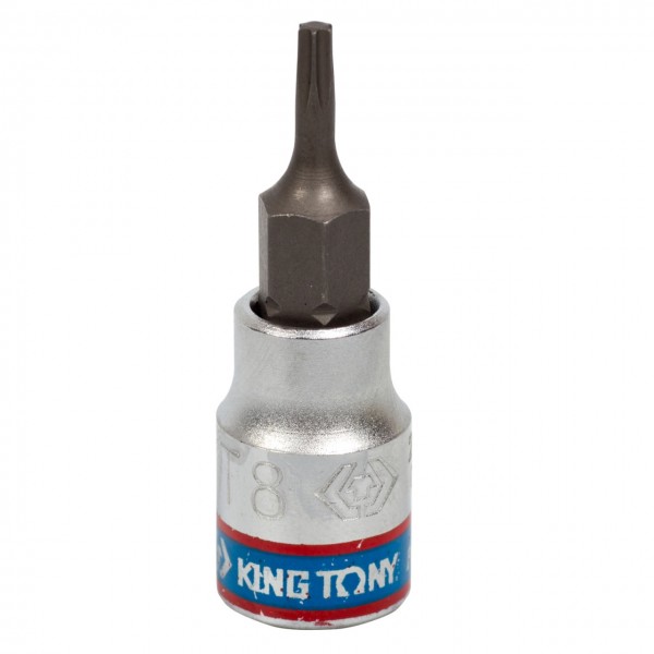 Насадка (бита) торцевая 1/4, Torx T8, L = 37 мм KING TONY 203308