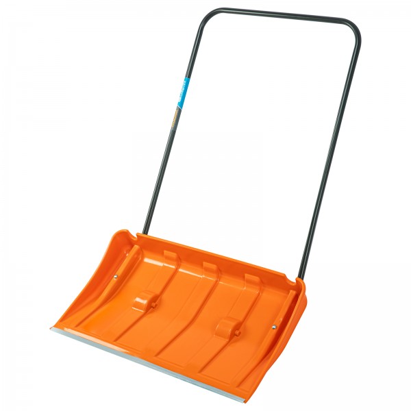 Движок для уборки снега пластиковый, 795х435х1280 мм, стальная рукоятка, усиленный// Сибртех 61669