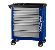Тележка инструментальная, 7 выдвижных ящиков, НОВА, синяя МАСТАК 521-07580B