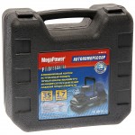Компрессор  поршневой 150PSI (35л/мин, 14А) с фонарем, в кейсе 12V MEGAPOWER /1/8 M-88012