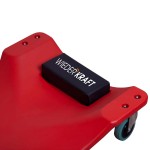 Лежак ремонтный подкатной, пластиковый, красный WDK-84068R