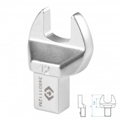 Насадка рожковая серии FIT, 12 мм, 9х12 мм KING TONY 34501112M