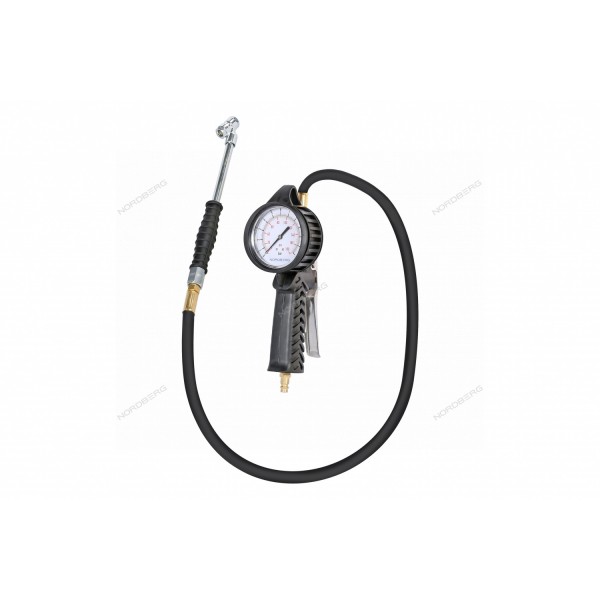 Пистолет профессиональный для подкачки колес, обрезиненный, для грузовых автомобилей NORDBERG Ti8L