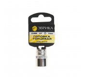 Головка торцевая 14мм 3/8" 6-гранная L=30мм (с держателем) ЭВРИКА ER-90909H 1/300