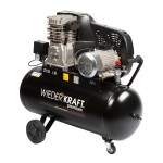 Масляный поршневой компрессор с ременным приводом: 541 л/мин, 10 бар; 380В/3.0 кВт, 100 л WDK-91054