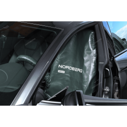 Комплект защитных накидок на сиденье и руль, серый NORDBERG NN56G