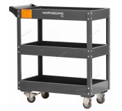 Тележка инструментальная, 3 полки, серая NORDBERG T1(G)