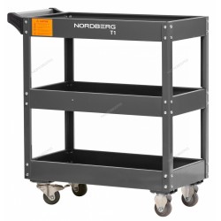 Тележка инструментальная, 3 полки, серая NORDBERG T1(G)
