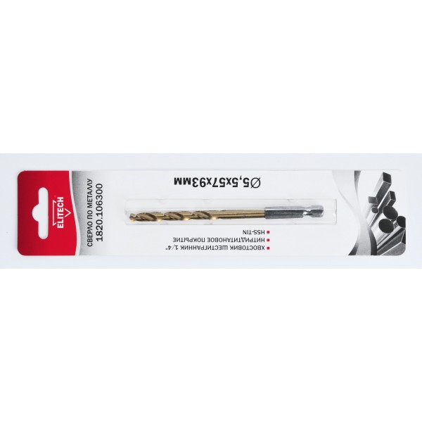 Сверло 5.5х93 HSS-G+TiN HEX1/4' 1820.106300 193840