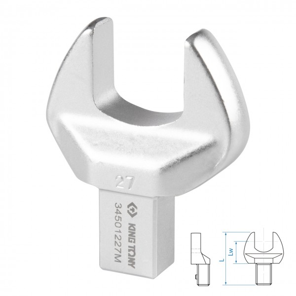 Насадка рожковая серии FIT, 27 мм, 14х18 мм KING TONY 34501227M