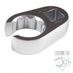 Ключ разрезной (воронья лапка) 34 мм, 3/4 KING TONY 1031-34R