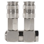 Разветвитель пневматический с вращающимися соединениями, вход с резьбой 1/4 (F), 2 выхода WDK-83RL