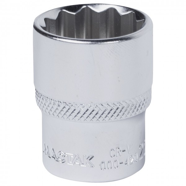 Головка торцевая стандартная двенадцатигранная 1/2, 24 мм МАСТАК 000-42024