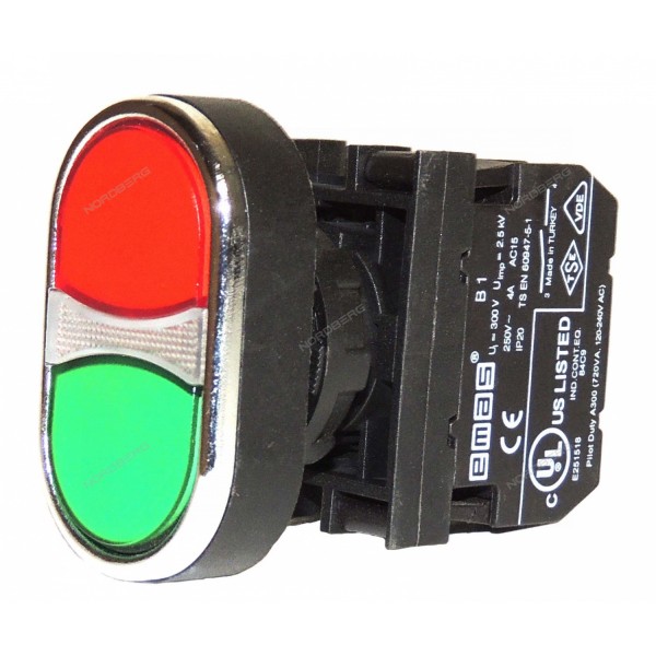 Кнопка пуска зел/красн NORDBERG 000011161