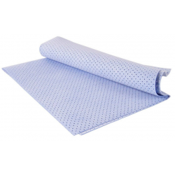 Замша искусственная перфорированная синяя SALPA 30, размер 55*40 см (300г/м)