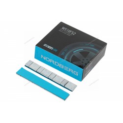 Грузики самоклеящиеся (4х5+4х10 г) Fe квадратные L=12 см, 50 лент NORDBERG W510FS2