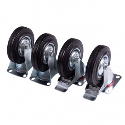 Ремкомплект для тележки инструментальной ОПТИМА, комплект колес, 4 шт МАСТАК 529-00004M