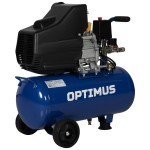 Компрессор поршневой, 300 л/мин, 2.2 КВт, 220 В, ресивер 24 л OPT-302430