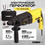 Перфоратор электрический TECHNICOM , 800Вт, 220В, 900 об/мин, 4000 уд/мин TC-ERH26