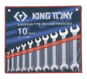 Набор рожковых ключей, 6-28 мм, 10 предметов KING TONY 1110MR