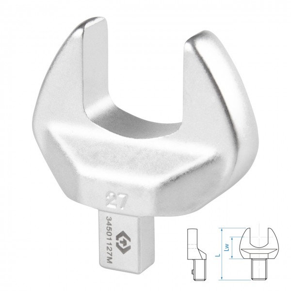 Насадка рожковая серии FIT, 27 мм, 9х12 мм KING TONY 34501127M