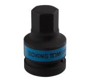 Насадка (бита) ударная торцевая 1, HEX, 30 мм, L = 80 мм KING TONY 801530M