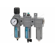Фильтр воздушный с редуктором (5µm) + фильтр тонкой очистки (0,01µm) + осушитель 1/2" NORDBERG NP8235