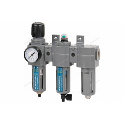 Фильтр воздушный с редуктором (5µm) + фильтр тонкой очистки (0,01µm) + осушитель 1/2" NORDBERG NP8235