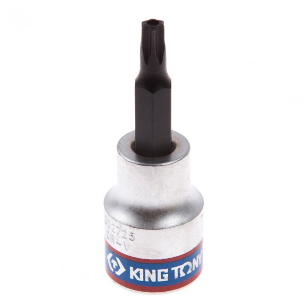 Насадка (бита) торцевая 3/8, Torx, T25, L = 50 мм, с отверстием KING TONY 302725