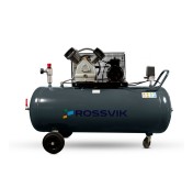 Компрессор поршневой ROSSVIK СБ4/С-200.LB30, 420л/мин, 10бар, ресивер 200л, 380В/2,2кВт RAL7016 СЕРЫ