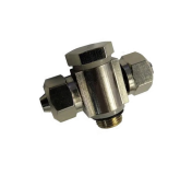 Фитинг двойной (на цилиндр зажима 526U) 6000010 HINGE  TEE Ф6 R1/8"