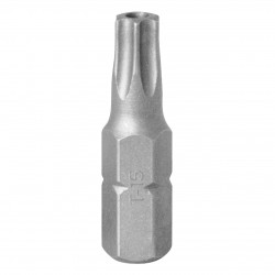 Вставка (бита) торцевая 1/4, Torx, T15, 25, с отверстием KING TONY 102515U