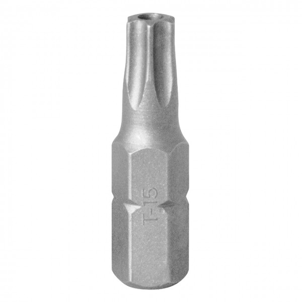 Вставка (бита) торцевая 1/4, Torx, T15, 25, с отверстием KING TONY 102515U