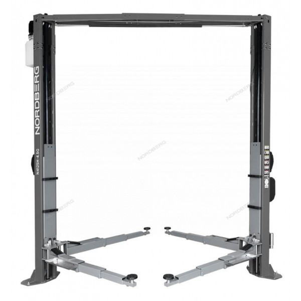 Подъемник двухстоечный 4,5 т, верхняя синхронизация, 380 В, серый NORDBERG N4125H-4,5G