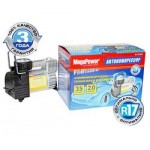 Компрессор  поршневой 150PSI (35л/мин, 14А) с улучшенным охлаждением, в сумке 12V MEGAPOWER /1/8 HIT M-12001
