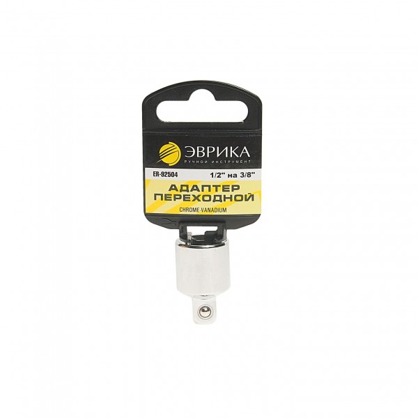 Адаптер переходной  1/2" DR на 3/8" DR (с держателем) ЭВРИКА 1/160 ER-92504H
