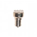 Автолампа P21W (BA15s) 12 LED WHITE 6000K 84лм   12V MEGAPOWER /10 /100 M-56262W