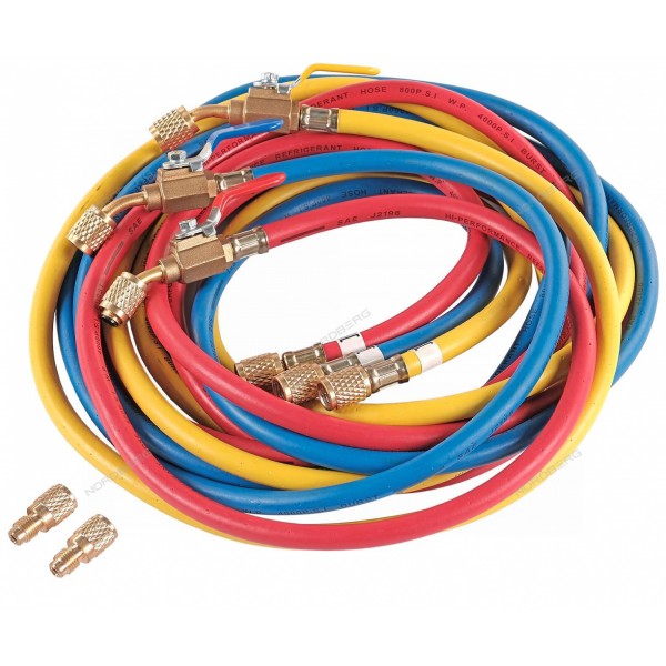 Шланг заправочный для фреона 3,0 м (в компл. 3 шт) NFH30