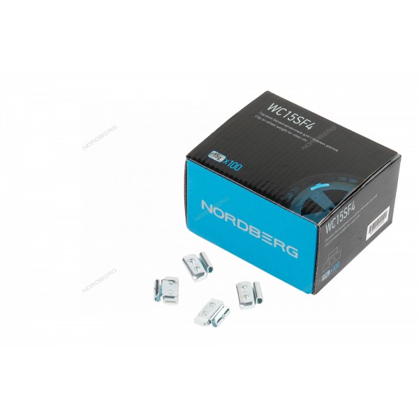 Грузики балансировочные для стальных дисков Fe 15 г, 100 шт. NORDBERG WC15SF4