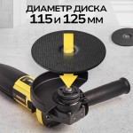 Угловая шлифовальная машина TECHNICOM , 710Вт, 220В, 11000 об/мин, диск 115/125мм TC-EAG115