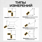 Лазерный дальномер TECHNICOM , дальность 40м, цвет лазера красный, 2 точки отсчёта TC-DM40L