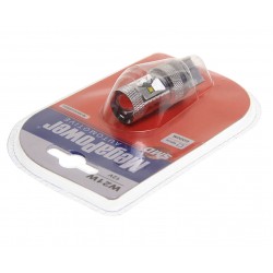 Автолампа W21W (W2.5*16q) 6 SMD WATTS CREE WHITE блистер 6000K 480лм 12V MEGAPOWER /1 /50 OLD