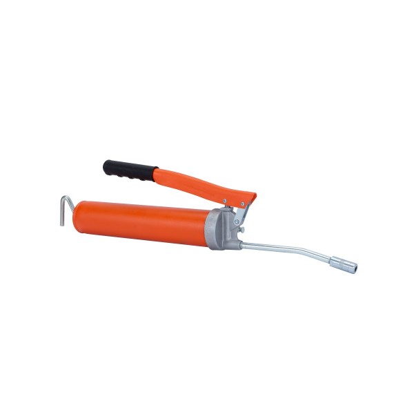 Шприц рычажный для консистентой смазки, 413атм, 500см3, 1/8" BSPT, трубка с 4-х лепестковой насадкой PP100110