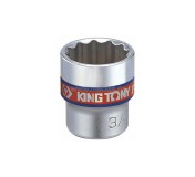 Головка торцевая стандартная двенадцатигранная 3/8, 7/8, дюймовая KING TONY 333028S