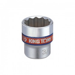 Головка торцевая стандартная двенадцатигранная 3/8, 7/8, дюймовая KING TONY 333028S