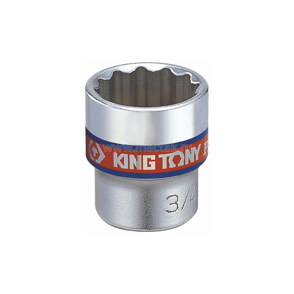 Головка торцевая стандартная двенадцатигранная 3/8, 7/8, дюймовая KING TONY 333028S