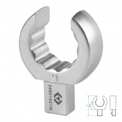 Насадка разрезная серии FIT, 21 мм, 9х12 мм KING TONY 34501421M