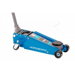 Домкрат подкатной 3 т с резиновой насадкой, быстрый подъем NORDBERG N32030