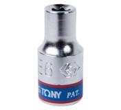 Головка торцевая TORX Е-стандарт 1/4, E6, L = 24 мм KING TONY 237506M